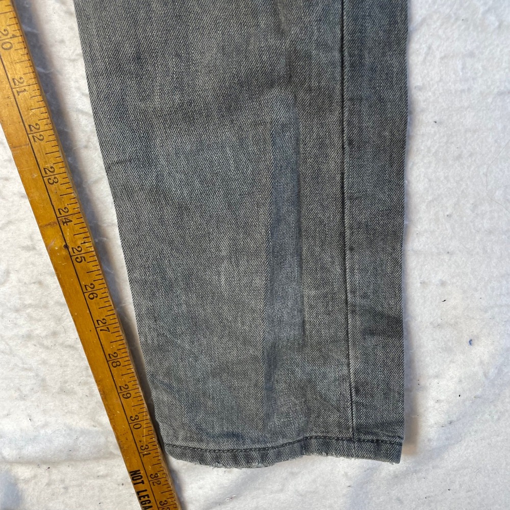 Diesel Men's Slim Straight Jeans in Charcoal Gray - Picture 9 of 14